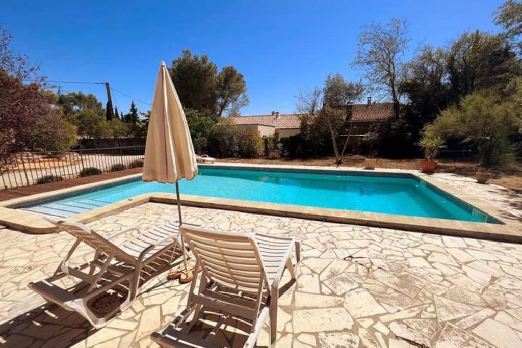 Petit Terme - Piscine - Clim - Parking Daire Les Angles  Dış mekan fotoğraf